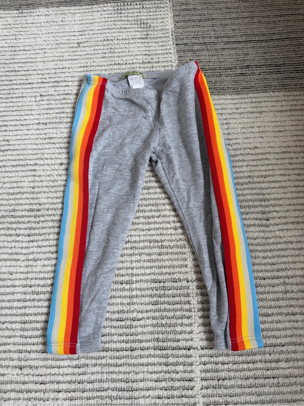 Little Mass Kids 2T Rainbow Side Stripe Leggings